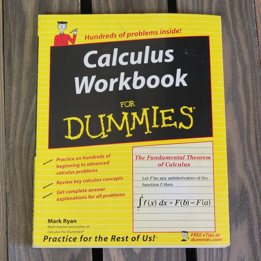 Calculus Workbook For Dummies Book